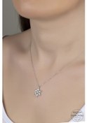Resim Union Swarovski Zirconia Kadın Kar Tanesi Gümüş Kolye (550094248) 