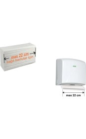 Resim Vialli Z Katlı Kağıt Havlu Dispenseri Max 200 Ad 22 Cm Şeffaf K2T 