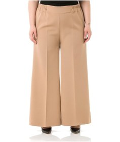 Resim Büyük Beden Beli Yandan Ve Arkadan Lastikli Vizon Pantolon 