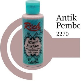 Resim Rich Multi Surface Her Yüzey Akrilik Boya 120 Cc 2270 Antik Pembe 
