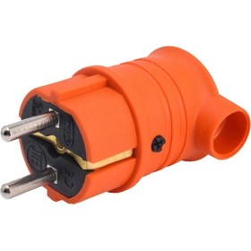 Resim Bylion Monofaze Kauçuk Erkek Eğik Fiş Turuncu 