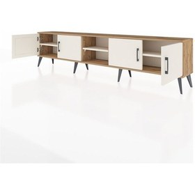 Resim Arges Tv Ünitesi 3 Raflı 4 Kapaklı 220x30x51 Çam-aytaşı Aytası/aytası - Atlas Çam 
