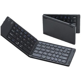 Resim Taşınabiler Mini Bluetooth Şarjlı Katlanır Klavye 1 