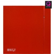 Resim Dekoratif Kırmızı Havalandırma Fanı Red Silent 100 Cz Design Ultra Sessiz Banyo Wc Aspiratörü Soler Palau Estetik Dizayn 
