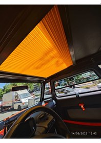 Resim Citroen Ami Tavan Perdesi Xl Siyah Turuncu 