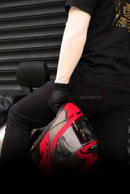 Resim pinlock Motosiklet Kol Çorabı Bandajı Beyaz 