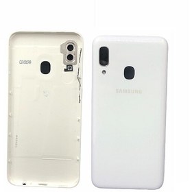 Resim Kdr Samsung Galaxy A20E A202 Kasa Pil Batarya Kapağı Beyaz 