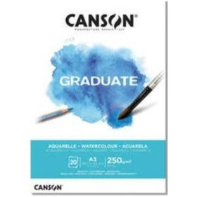 Resim Canson Graduate Watercolour Sulu Boya Blok 250G 20 Yaprak A3 