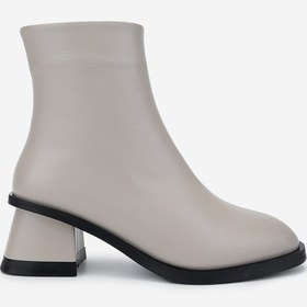 Resim Valmenti Kadın Hakiki Deri Bej Rugan Topuklu Bot 33 6551 Bn Bot Sk24-25 Kemık Dr Bej Rugan 