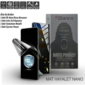 Resim Samsung Galaxy M16 Uyumlu Nano Ekran Koruyucu Matte Hayalet - Full Arka Kaplama 360 Koruma Starex 