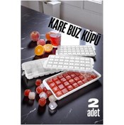 Resim Marsilyan Buz Kalıbı KARE İçecek Buz Kalıbı - Mutfak Buz Kalıbı Kolay Çıkarılır Bu - FKU1551-2907 