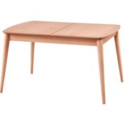 Resim Evimeaksesuar Retro Konik Oval Köşeli Masa 90X140 Açılır Kapanır Ahşap 