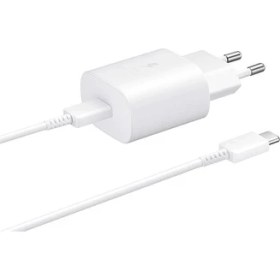 Resim Samsung Galaxy A52 5g Fast Charging 25W Type-C Çıkışlı Kablolu Şarj Aleti Beyaz(Samsung Türkiye Garantili) 