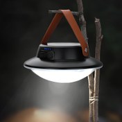 Resim 1 adet Taşınabilir Güneş Enerjili LED Kamp Lambası, 1800mAh Şarj Edilebilir Lityum Pil, Dayanıklı ABS Malzeme, Büyük Parlak Işık Açık Kamp, Barbekü ve Acil Işık İçin, Kamp Ekipmanı | Modern Kamp Ekipmanı | Dayanıklı İnşaat, Kamp Ekipmanı Temelleri 