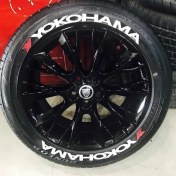 Resim Kom Yokohama Beyaz Kalıcı Lastik Yazısı Yokohama Sticker 8 Kit 