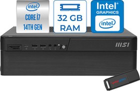 Resim MSI Pro DP80 Intel Core I7 5.4ghz 14700 32GB 4TB SSD UHD Graphics 770 Wi-Fi7 300W Psu Freedos Masaüstü Bilgisayar Bilgisayar A14G003EUF12 