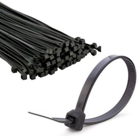 Resim Genel Markalar Siyah Kablo Bağı Plastik Cırt Kelepçe 4.8x300 Mm 30 Cm 100 Adet Crtsyh30 