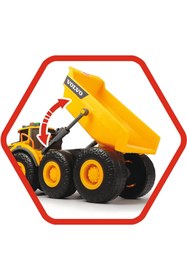 Resim Genel Markalar Dickie Lisanslı Volvo Sesli Ve Işıklı Taşıyıcı Kamyon Mafsallı Kamyon Dickie Articulated Hauler 