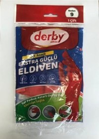 Resim DERBY ÇOK AMAÇLI TEMİZLİK ELDİVENİ ONE SİZE 9 