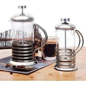 Resim Paslanmaz Çelik Gövdeli French Press Kahve ve Çay Demleme Aparatı 