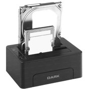 Resim Dark D26C USB3.0 Çiftli 2.5"/3.5" Sata Offline Clone Docking Station (DK-AC-DSD26C) 