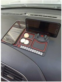 Resim KEMBOSS Araç Içi Torpido Kaydırmaz Telefon Tutucu Numaratör Organizer Mavi (Mavi) 