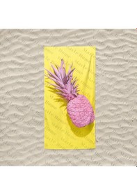 Resim Marte Home Marte Home Ananas Baskılı Plaj Havlusu 