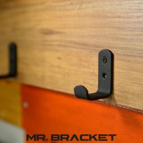 Resim Mr.Bracket 5 Ad. Dekoratif Çelik Texture Mat Siyah Portmanto Askısı 30MM - Dolap Vestiyer Duvar Elbise Askılığı 