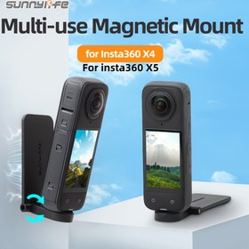 Resim Insta360 X5/4 Manyetik Montaj Temel Elde Tutma Kolu Açı Ayarlı Masaüstü Montaj Aksesuarları, Açık Hava Spor Kamera Manyetik Temel Montaj, Açık Hava Bisiklet Sporları, Araba, Vlogging, Canlı Yayın, Zaman Geçirme Fotoğrafçılığı, Güçlü Manyetik Spor Kamera Montajı 