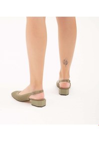 Resim Tamer Tanca Kadın Hakiki Deri Yeşil Klasik Ayakkabı 453 308 Byn Ayk Y22 Avakado Yesıl Yeşil 