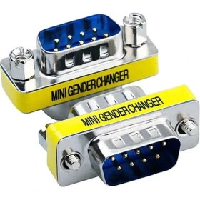 Resim Leonpro RS232 Erkek Erkek Çevirici Db9 RS232 Erkek Erkek Com Çevirici Dönüştürücü 
