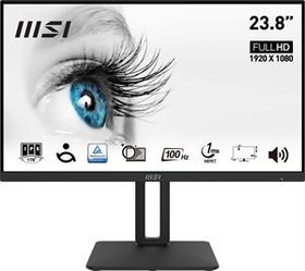 Resim MSI 23.8 PRO MP242AP 1920x1080 FHD FLAT VA 100HZ 1MS ANTI-GLARE MONITOR 