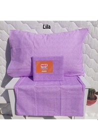 Resim Mef Collection Fırça Desen Yastık Kılıfı Lila 2'li 