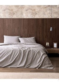 Resim Madame Coco Metz King Size %100 Pamuk Ranforce Baskılı Nevresim Takımı - Gri 8684427296271 Çok Renkli 