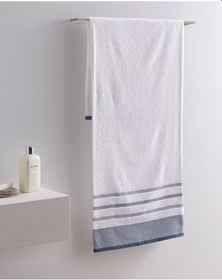 Resim Madame Coco Luth Pamuklu Banyo Havlusu - Lacivert/mavi - 70x140 Cm 8684427297872 Çok Renkli 