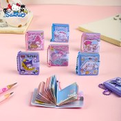 Resim Renkli Sayfaları ve Cebi Olan 2 Adet Sanrio Mini Paylaşımlı Defterler, Sevimli Çiftlerin Not Defteri, Yaratıcı, Asma Stili 