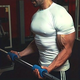 Resim Silikon Barbell Tutuş Adaptörü - Yüksek Yoğunluklu, Kaymaz El Tutuş Geliştirici, Dübel için, Sabit Stil, Çoklu Renk (SKU Spesifik) 