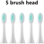Resim 5 Adet Yumuşak Fırça Kafaları Çocuk Akıllı Sonic Elektrikli Diş Fırçası White 5pcs Head 