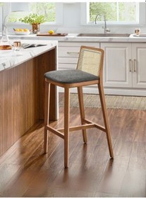 Resim Martha Hazeranlı Bar Sandalyesi Antrasit 