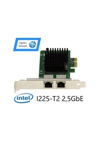 Resim Open Smart 2 Port Intel I225-T2 2,5GbE Ethernet Kart - OPS7207NT 
