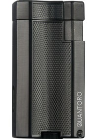 Resim Quantoro Çift Torch Pürmüz Gunmetal Metal Puro Çakmağı 