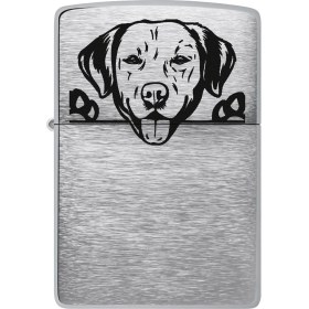 Resim Zippo Labrador Design Windproof Pocket Çakmak - 49007-00071-MODEL08 
