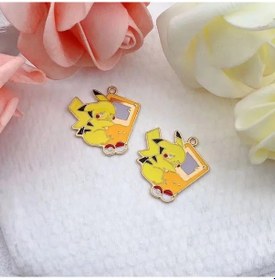 Resim Mınıso 10 Adet Emaye Oyun Konsolu Charm Kolye Dıy Takı Seti - Kaplumbağa Ve Dargon Desenli Gümüş Kaplama 