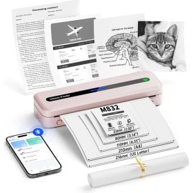 Resim Itari M832 Taşınabilir Yazıcı, Kablosuz, 300 Dpı, Çeşitli Kağıt Boyutları 
