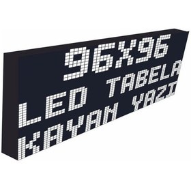 Resim Led Tabela 96x96cm Tek Taraflı Beyaz Kayan Yazı-wifi 