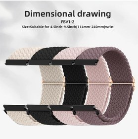 Resim Sunshine022 Fitbit Versa 2 İçin 4lü Nylon Örgü Kayış Seti - Ayarlanabilir Tokalı Modren Bileklik 