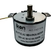 Resim Ikon Ac Senkron Motor 50 Ktyz 30 Rpm 6W Kuluçka Çevirme Motoru, Viyol Motoru 