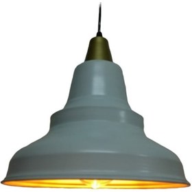 Resim Riolight Retro Beyaz Içi Altın Tekli Metal Sarkıt (538294715) 