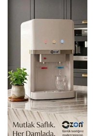 Resim Tezgah Üstü Cs07 Mini, Pompalı Arıtmalı Su Sebili Beyaz 