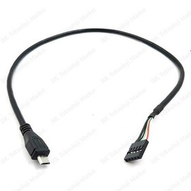 Resim 5 Pin Anakart Dişi Başlık - Mikro Usb Erkek Adaptör Dupont Genişl 